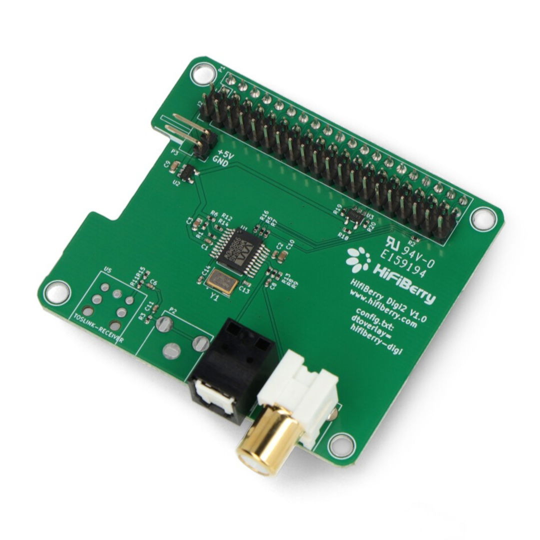 HiFiBerry Digi2 Standard - sound card for Raspberry Pi 4B/3B+/3/2/B+/A+/Zero