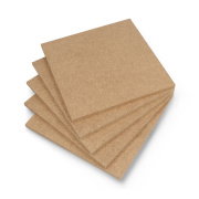Raw HDF board - 6mm - 160x160mm - 5pcs.