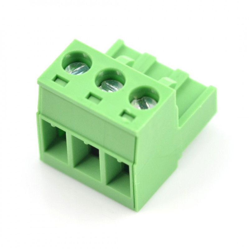 Assembly bar female 3-pin, raster 5,08mm, steel