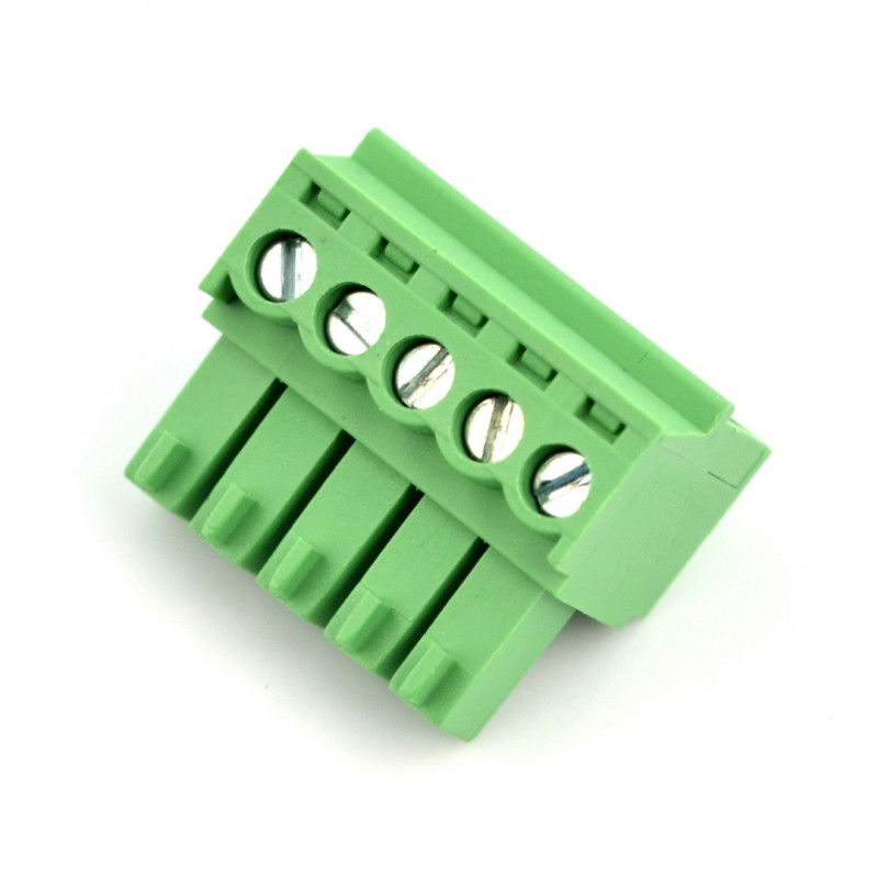 Assembly bar female 5-pin, raster 3,5mm