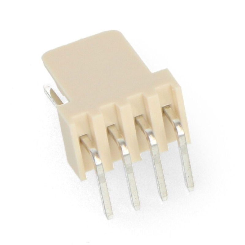 2.54mm pitch connector - 4-pin angled plug - 5 pcs.
