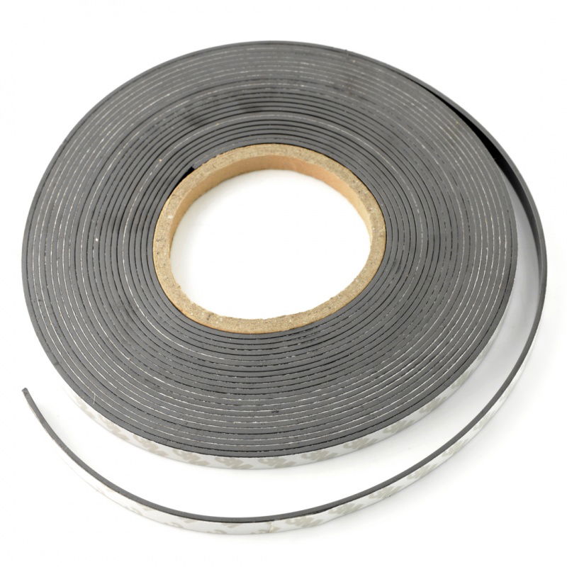 Self-adhesive magnetic tape - 10mm, 10m long