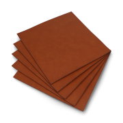 Engraving leather - cinnamon brown - 200x200mm - 5pcs.