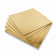 Gold mirror plexiglass - 3mm - 200x200mm - 5pcs.