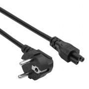 IEC C5/IEC C7 power cable - 3m black - Akyga AK-NB-10A