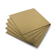 Engraving laminate - gold - 1,6mm - 300x300mm - 5pcs.