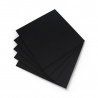 Black poured plexiglass - 3mm - 200x200mm - 5pcs.