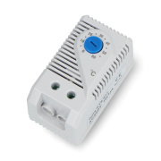 DIN rail thermostat - 250V 10A - Qoltec 54505