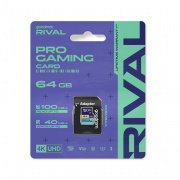 Goodram RIVAL M3AA 64GB microSD memory card, 100MB/s, Class A2, V30, with adapter