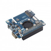 PoE M.2 HAT+ - PCIe adapter for NVMe M.2 drives with PoE support - for Raspberry Pi 5 - Waveshare 28411
