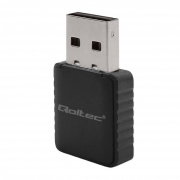 Dual-band 2,4/5GHz wireless WiFi network card - USB 3.0 - AC 1300Mb/s - Qoltec 56988