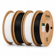 eSUN filaments with spools boundle - Black and White PLA+ - 4pcs.