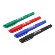 4-Pack of Permanent Technical Markers - Black, Green, Blue, Red