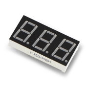 Buy Eight-segment display x3 - 14mm red - common