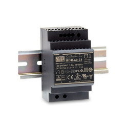 Power supply Mean Well HDR-60-12 for DIN rail - 12V / 4.5A / 54W
