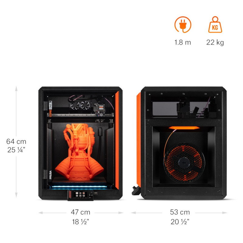 3D printer - Original Prusa CORE One L - assembled - Critical Infrastructure Edition - with encrypted 30 GB USB drive