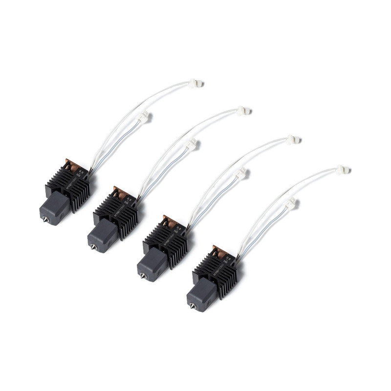 Hotend with hardened steel nozzle for the Snapmaker U1 3D printer - 0.8mm - 4pcs.