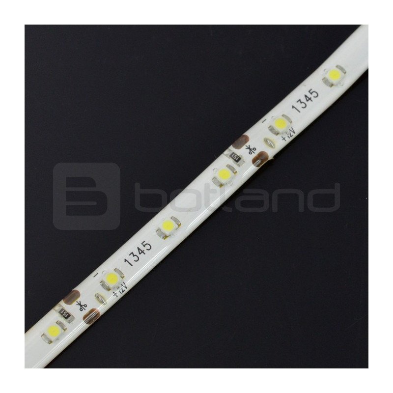 LED strip 4.8W 8mm, white color - 1 meter