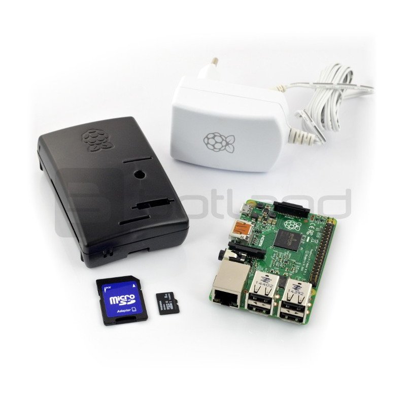 MatLab kit + Raspberry Pi 2 model B + chassis + power supply + card with system