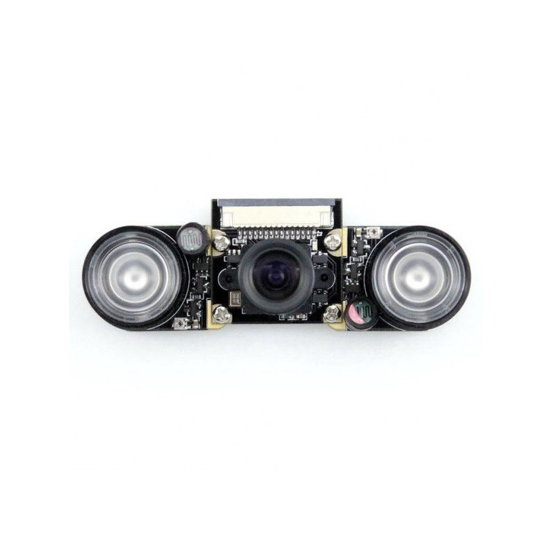 Waveshare Camera HD F Night Vision OV5647 5Mpx - IR with focus adjustment for Raspberry Pi + IR modules