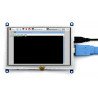 Resistive touch screen TFT LCD display 5" 800x480px HDMI + USB for Raspberry Pi 2/B+ and a black-and-white case  - zdjęcie 7