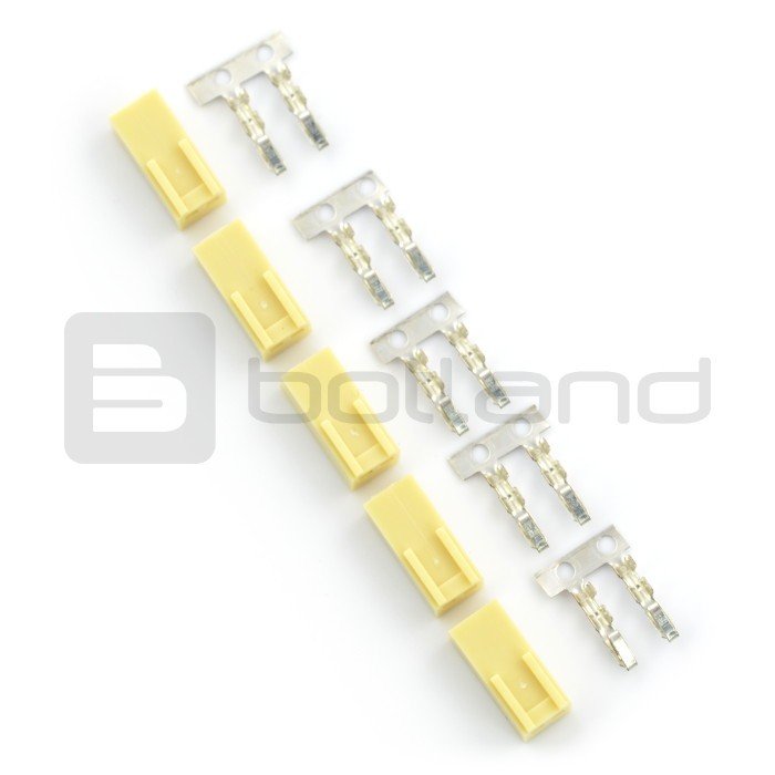 Connector type xxx - socket 2x1 + pins - 5pcs.