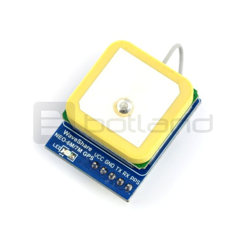 NEO-6M UART GPS module with antenna - straight pins