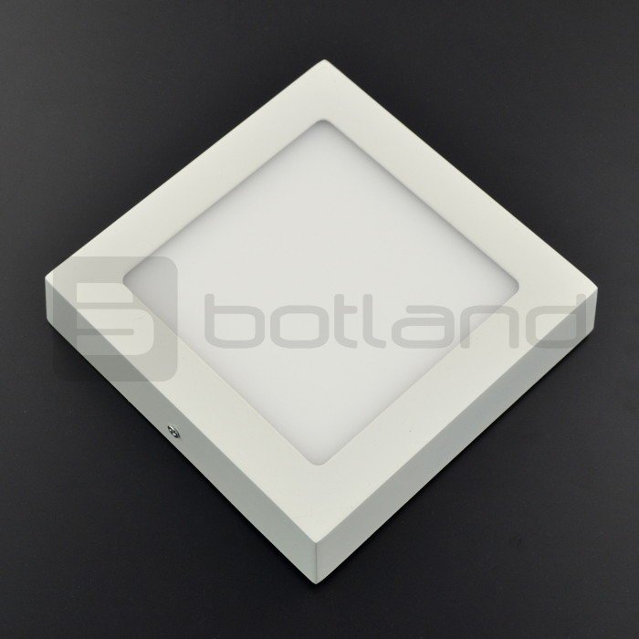 LED surface-mounted panel, 12W, 720lm, warm color - 18cm