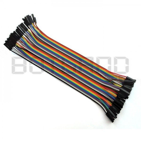 Female to female connection wires 27cm - 40pcs.