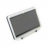 Touch screen capacitive LCD TFT screen 7" 1024x600px HDMI + USB for Raspberry Pi 2/B+ + case black and white - zdjęcie 6