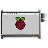 Touch screen capacitive LCD TFT screen 7" 800x480px HDMI + USB for Raspberry Pi 2/B+ + case black and white - zdjęcie 7