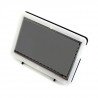 Touch screen capacitive LCD TFT screen 7" 800x480px HDMI + USB for Raspberry Pi 2/B+ + case black and white - zdjęcie 1