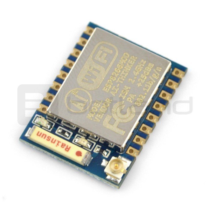 WiFi module ESP-07 ESP8266 - 9 GPIO, ADC, ceramic antenna + u.FL connector