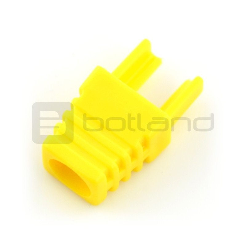 Bend for cable RJ45 8P8C - yellow - 10pcs.