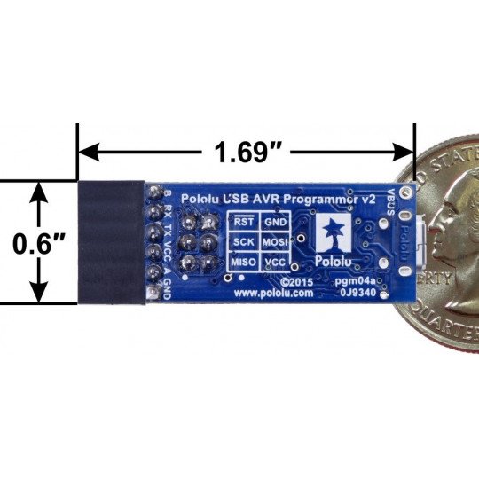 Programmer USB AVR Pololu v2 - microUSB 3.3V / 5V Botland - Robotic Shop