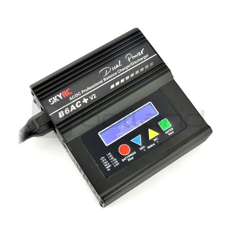 Li-Pol charger with SkyRC IMAX B6AC+ v2 USB balancer with built-in power supply