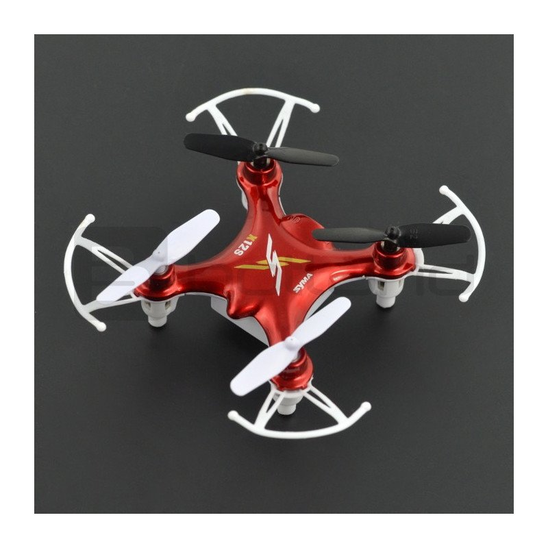 Drone quadrocopter Syma X12S Nano 2.4GHz - 7cm - red