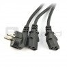 Cable for IEC power supplies with two sockets - 1.8m - zdjęcie 1