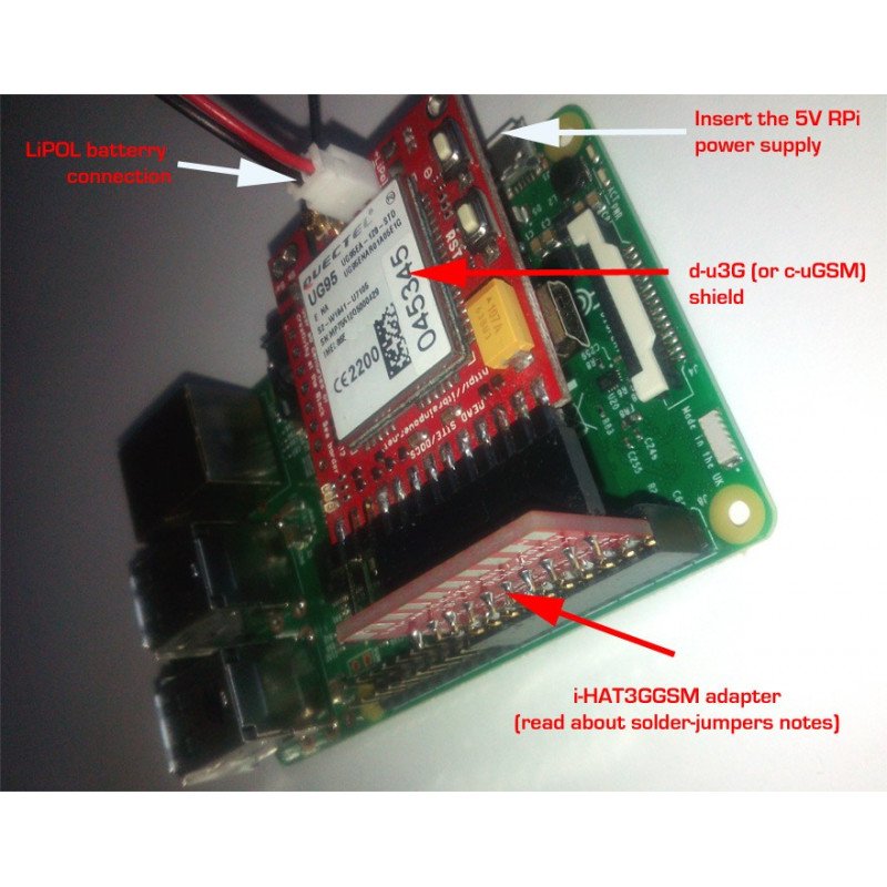 i-hatGSM3G and c-uGSM / d-u3G / h-nanoGSM for Raspberry Pi