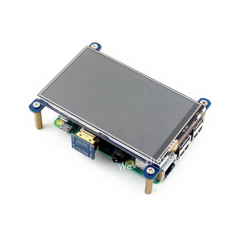 Touch screen resistive LCD-display 4" 800x480px IPS HDMI + GPIO for Raspberry Pi 3/2/B+