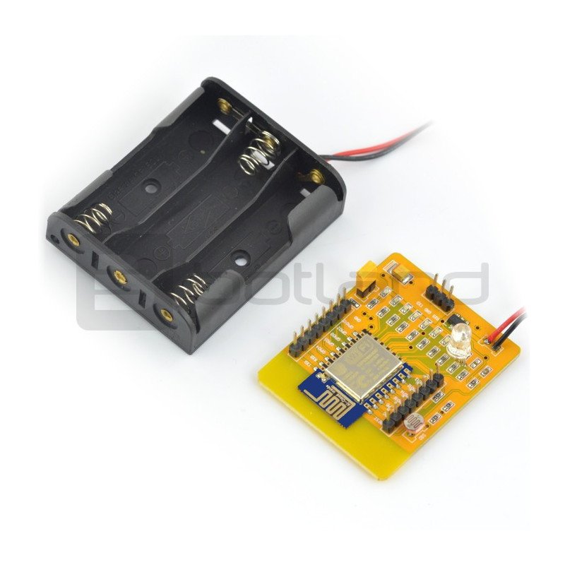 Yellow Board ESP8266 - WiFi module ESP-12 + battery cage