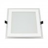 LED panel ART square glass 16x16cm, 12W, 800lm, AC80-265V, 3000K - white heat - zdjęcie 3