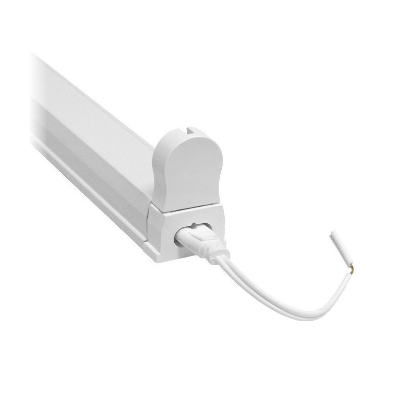 Luminaire for 1 LED tube ART T8 120cm, single side power supply AC230V