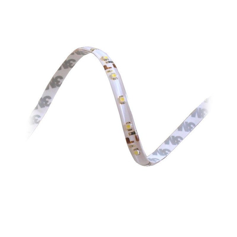 LED bar SMD3528 IP65 4.8W, 60 diodes/m, 8mm, warm white - 5m