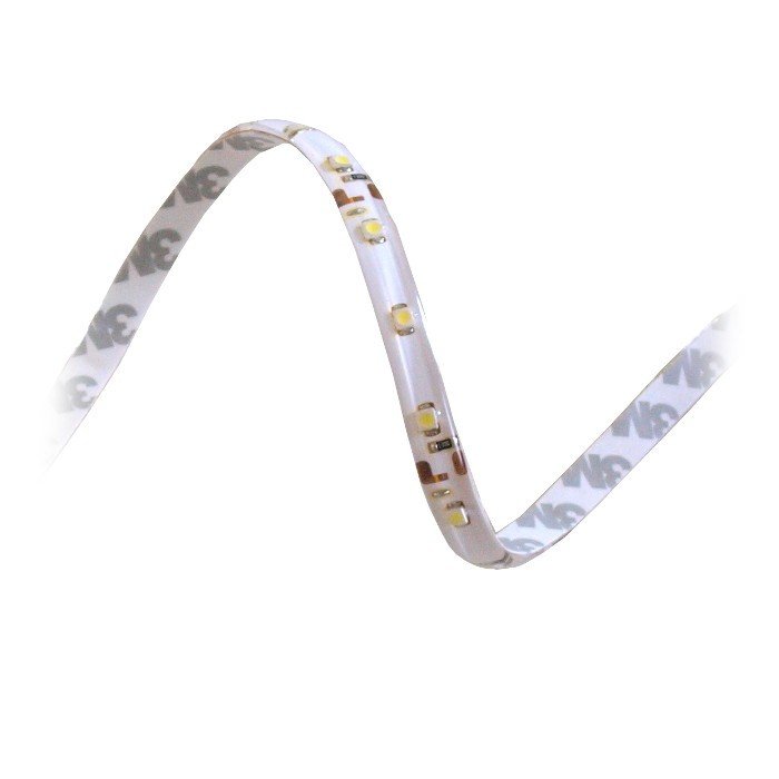 LED bar SMD3528 IP65 4.8W, 60 diodes/m, 8mm, warm white - 5m