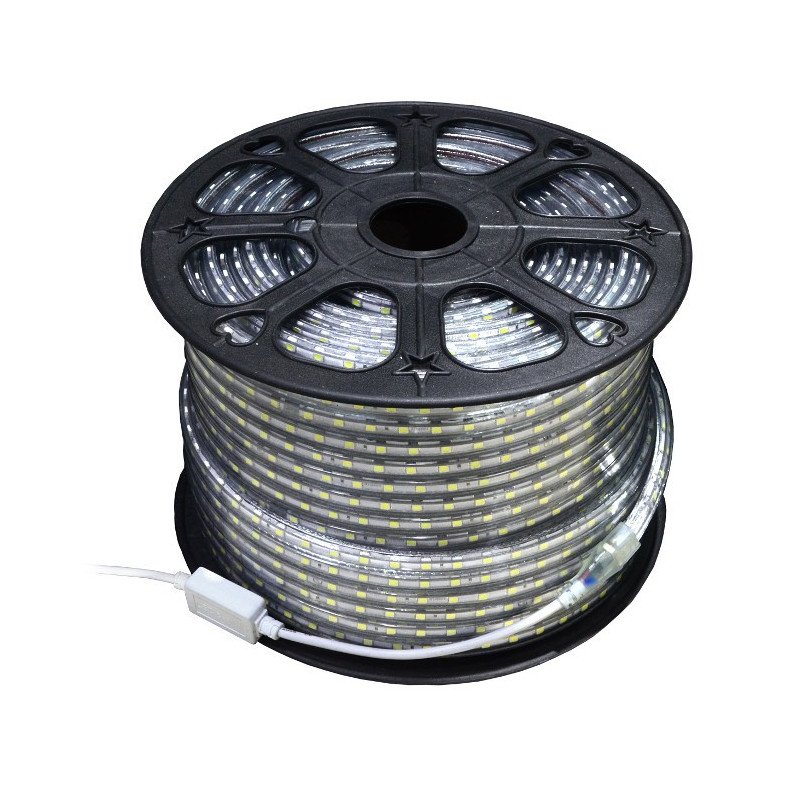 LED strip SMD3528 IP65 4.8W, 60 diodes/m, 12mm, AC230V, white and warm - 100m