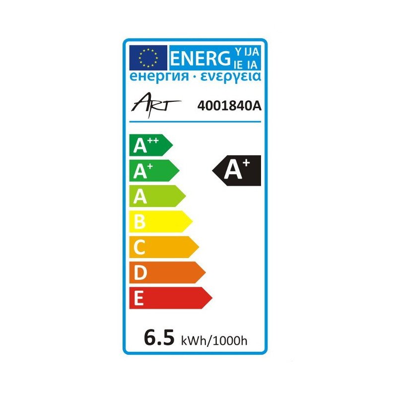 LED ART bulb, ceramic, GU10, 6.5W, 520lm, heat color