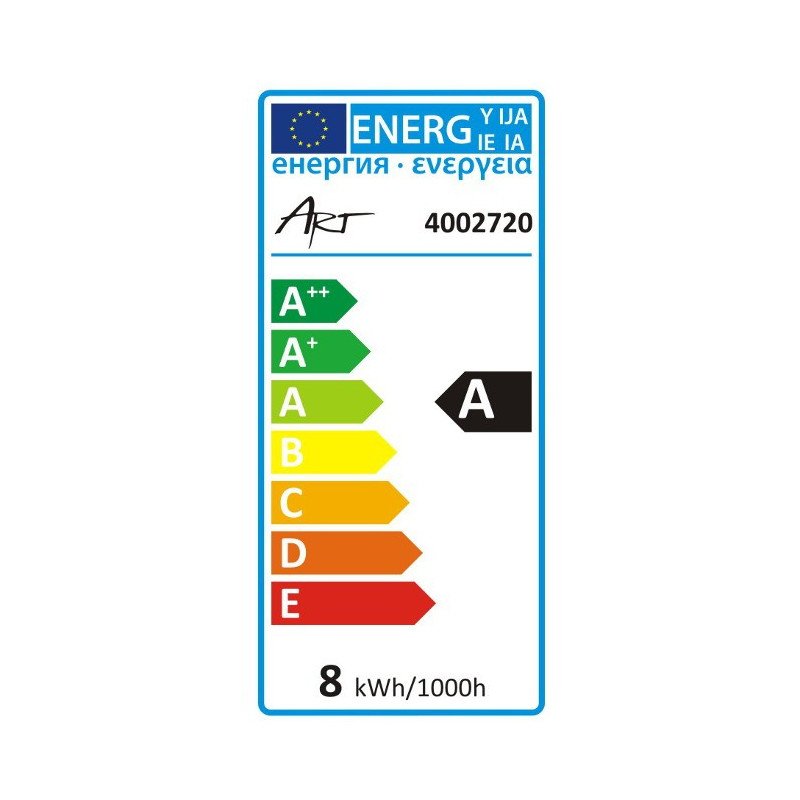 LED bulb ART, AR111, G53, 8W, 640lm, heat color