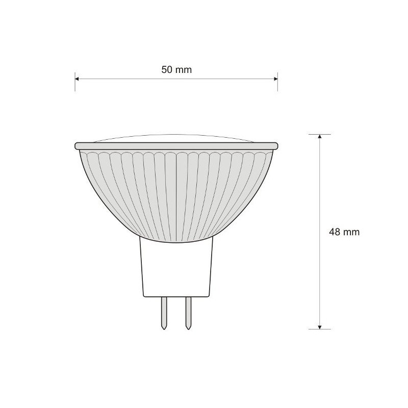 ART LED bulb, GU5.3, 3.6W, 320lm, heat color
