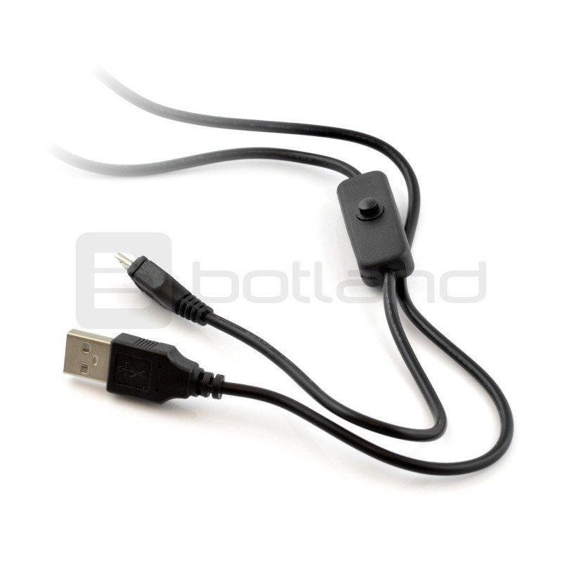 MicroUSB cable B - A with switch - 1.5m